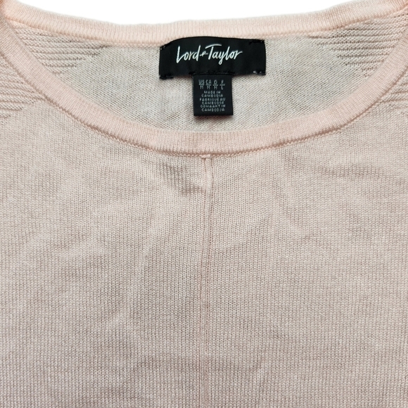 Lord and Taylor Pink Sweater Size M - Picture 4 of 5